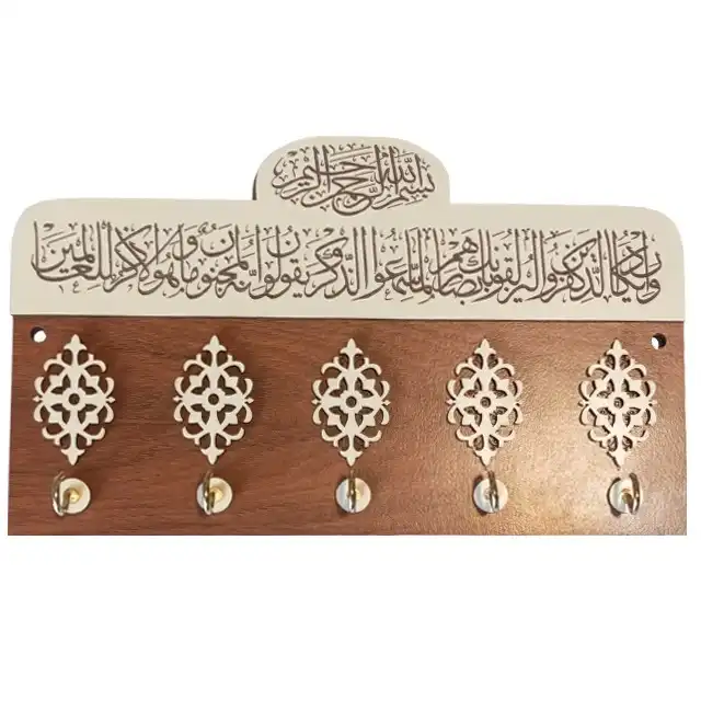 جاکلیدی دیواری چوب ارا طرح ون یکاد مدل J202