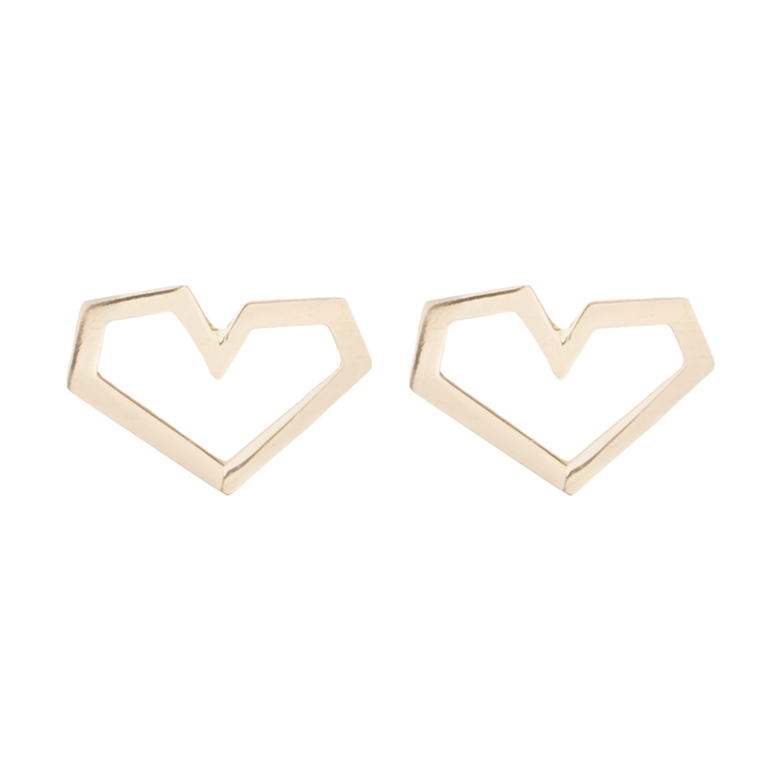 گوشواره طلا 18 عیار زنانه سنجاق مدل X066366