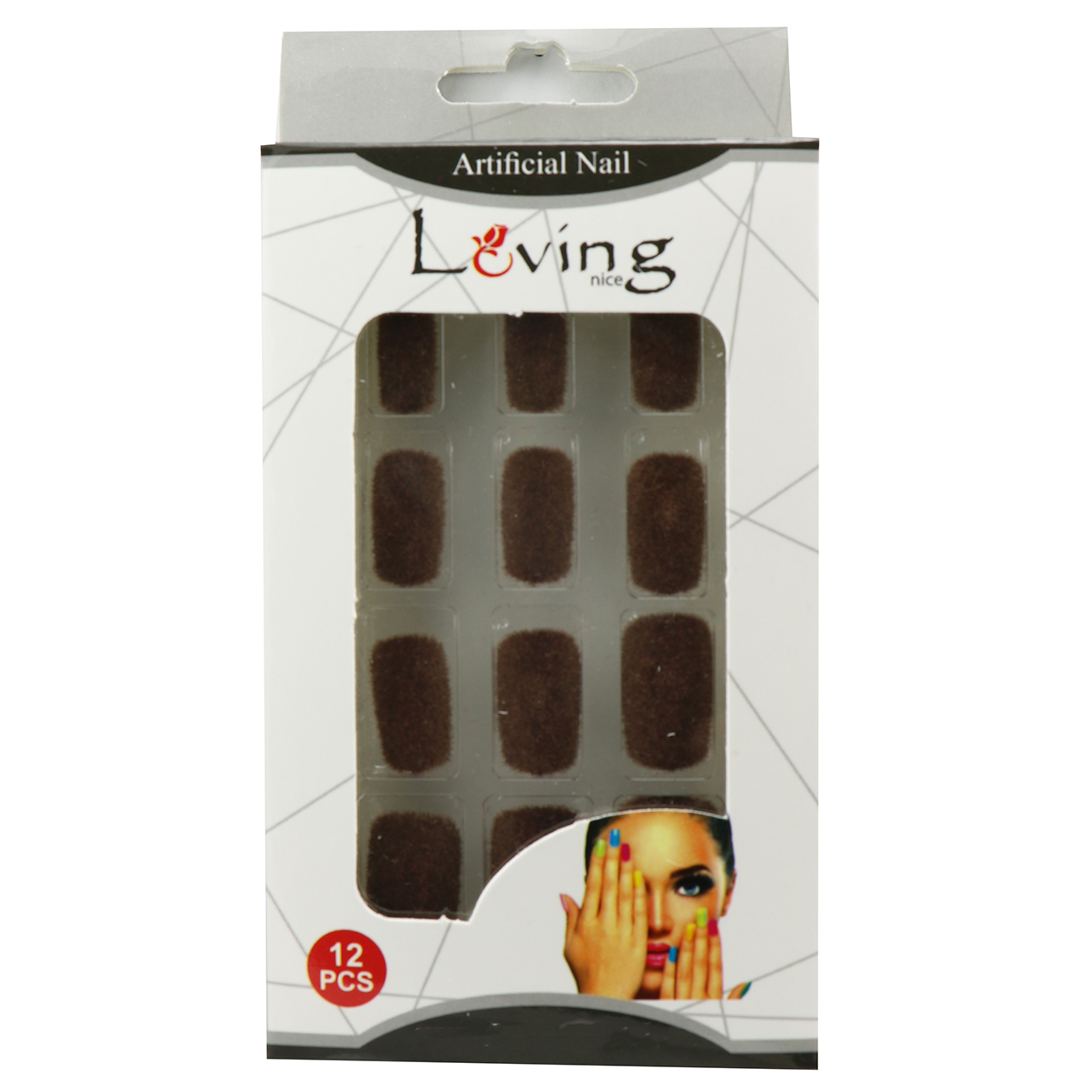 ناخن مصنوعی لاوینگ نایس مدل MS405 بسته 12 عددی