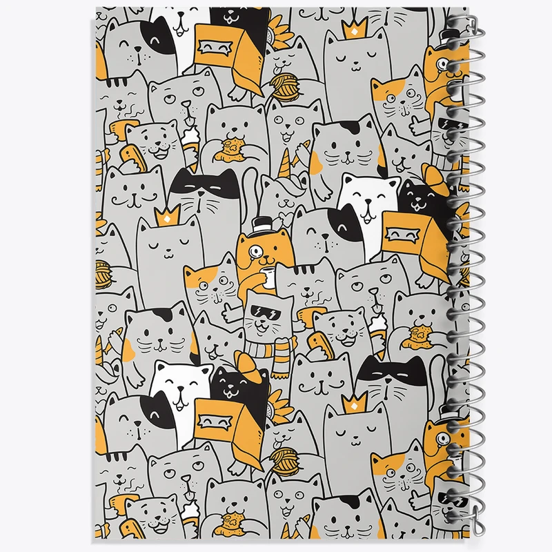 دفتر نقاشی 50 برگ خندالو طرح گربه (Cat) کد N337