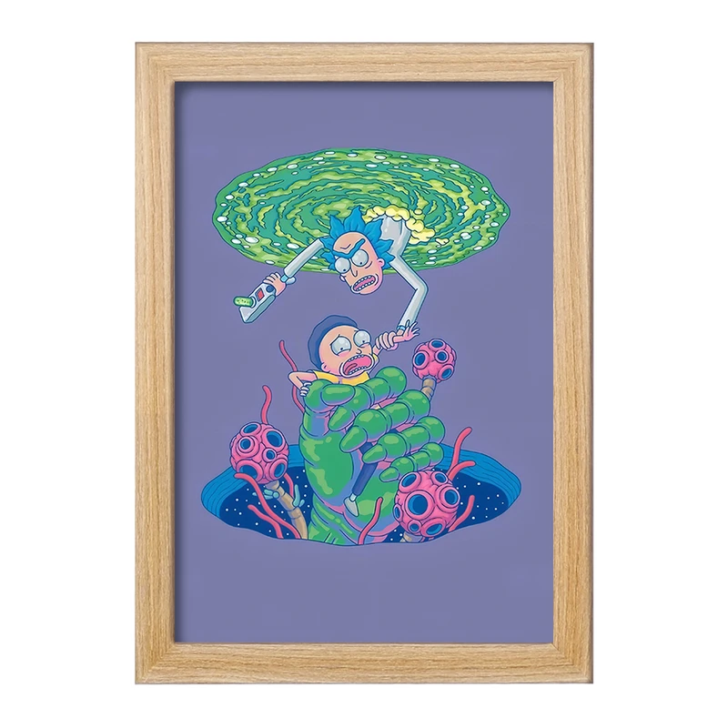 تابلو خندالو مدل ریک و مورتی (Rick and Morty) کد F4017