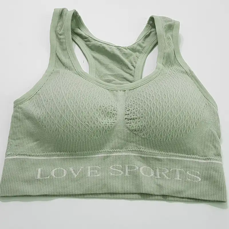 نیم تنه ورزشی زنانه ماییلدا مدل بدون فنر پددار ماساژوری کد 4635 رنگ سبز