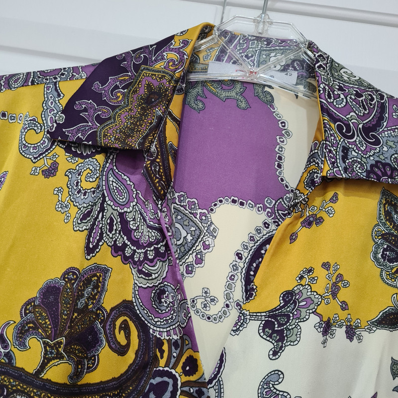 شومیز آستین بلند زنانه مدل پترن بته جقه کد ۶