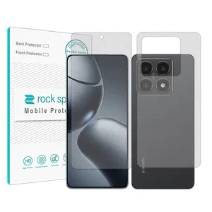   Rock Space Resistant model matte screen protector suitable for the Xiaomi 14T mobile phone along with the back of the phone protector