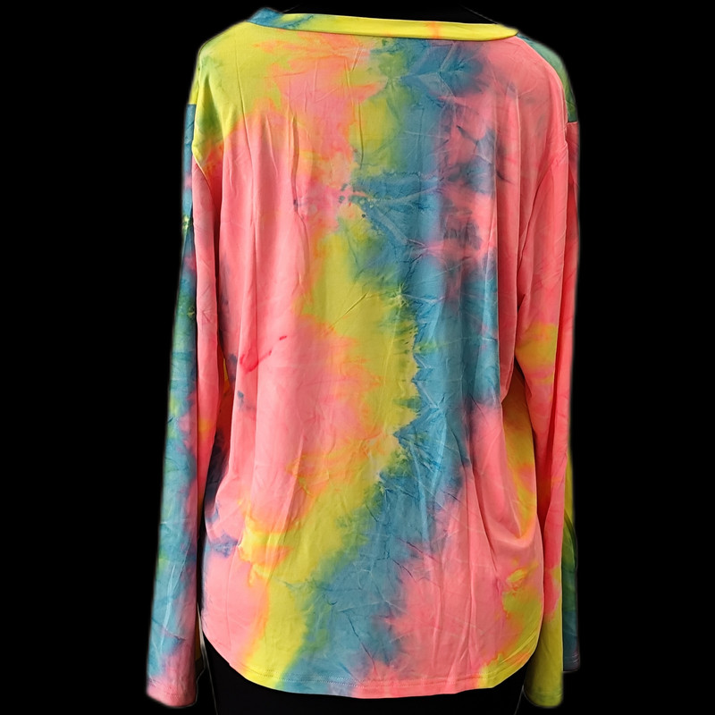 بلوز آستین بلند زنانه شین مدل آبرنگی اسپرت