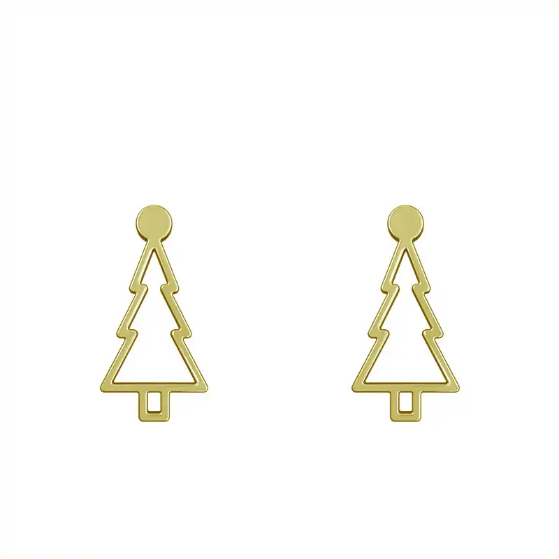 گوشواره طلا 18 عیار زنانه مدوپد مدل درخت کد GA1-15806