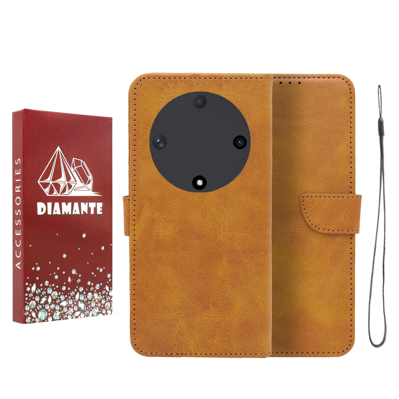 کیف کلاسوری دیامانته مدل Bandaviz Rd مناسب برای گوشی موبایل آنر X9B به همراه بند آویز