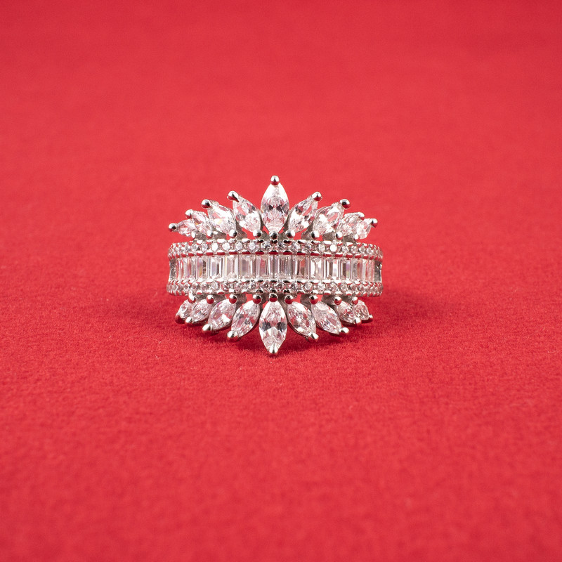 انگشتر نقره زنانه مدل AVN-R1144