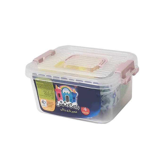 خمیر بازی بازی شاد مدل صندوقی بسته 4 عددی