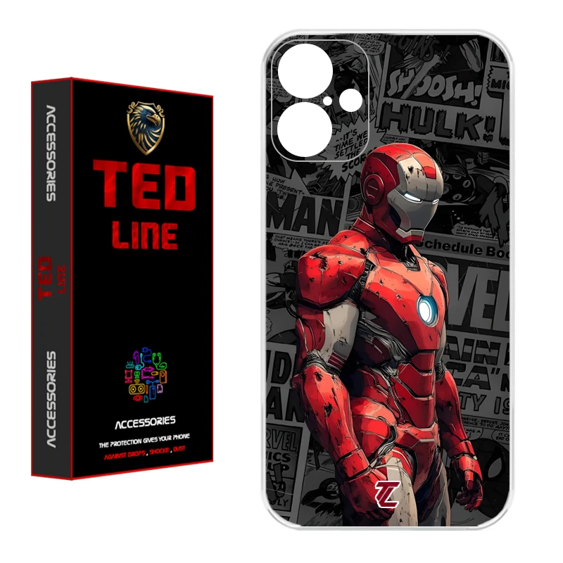 کاور تدلاین طرح آیرون من کد 1161 مناسب برای گوشی موبایل اپل Iphone 16