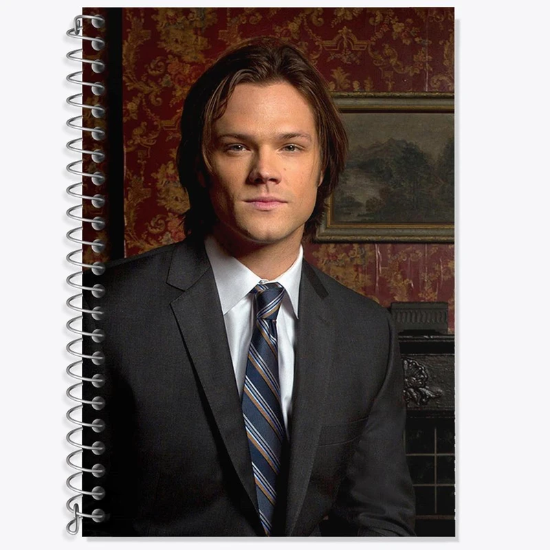 دفتر زبان 50 برگ خندالو مدل سه خط طرح سم وینچستر سریال سوپرنچرال Supernatural کد 24524