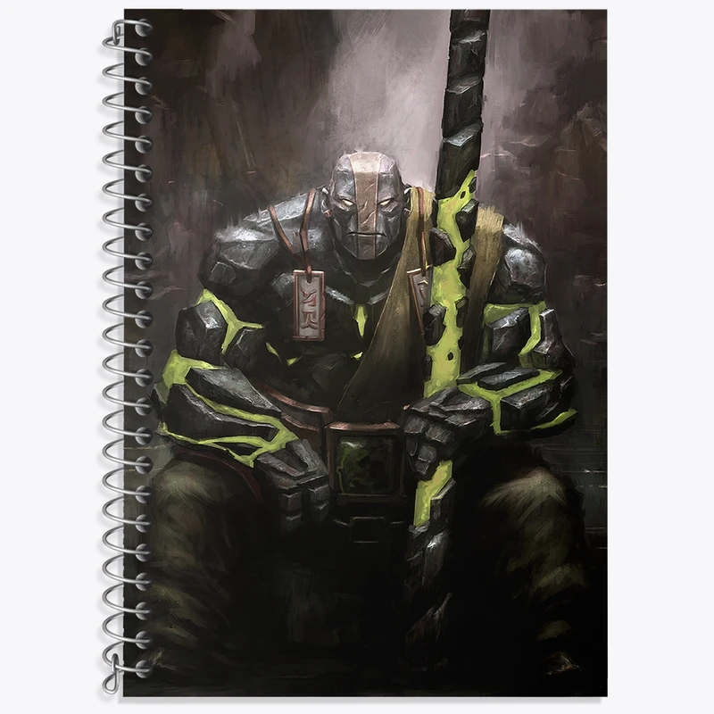 دفتر زبان 50 برگ خندالو مدل سه خط طرح بازی دوتا (Dota 2) کد 31452