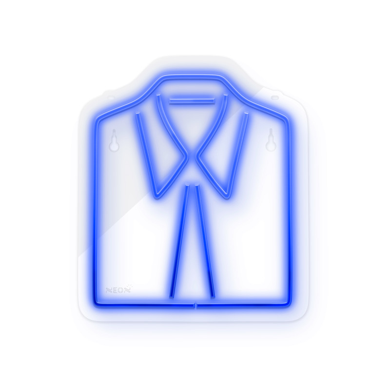 چراغ دیواری نئون دیزاین طرح Men-Clothes_BL