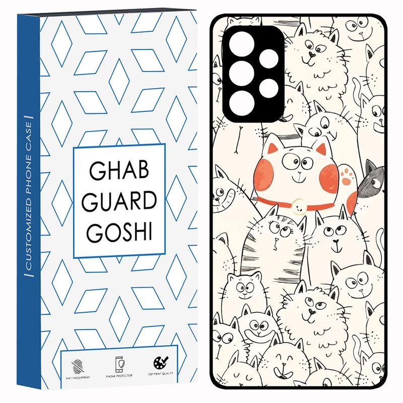 کاور قاب گارد گوشی طرح گربه کد TPU-024 مناسب برای گوشی موبایل سامسونگ Galaxy A53