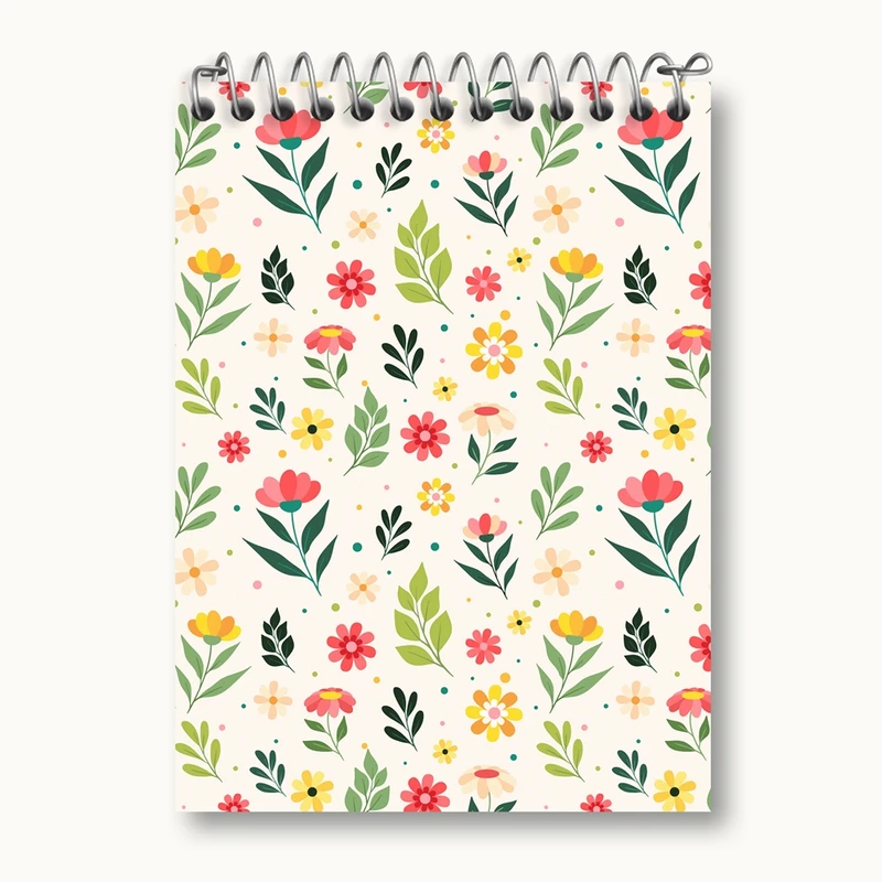 دفتر یادداشت 50 برگ خندالو مدل گل گلی کد 29066