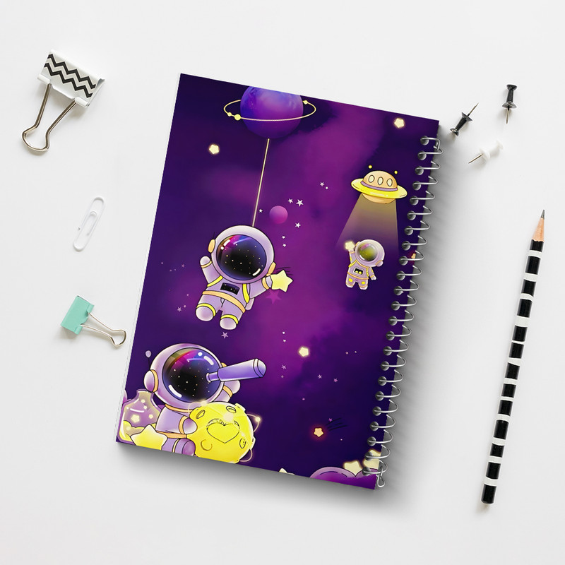 دفتر نقاشی 50 برگ خندالو طرح فضانورد کد F6451