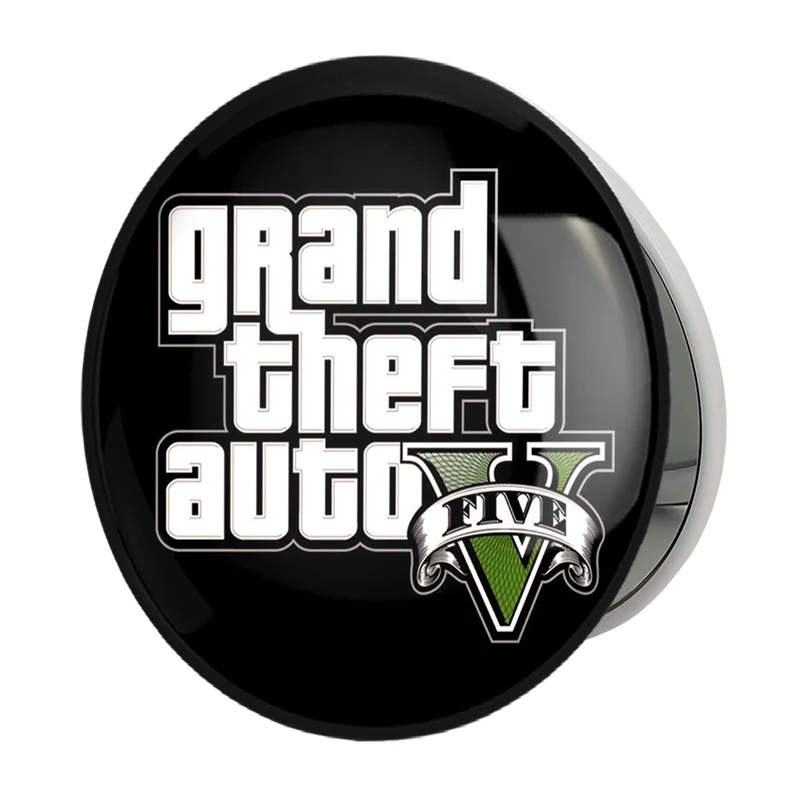 آینه جیبی خندالو طرح لوگو بازی جی تی ای GTA مدل تاشو کد 30662