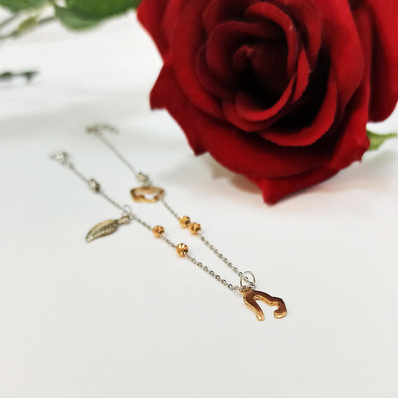 پابند نقره زنانه سلین کالا مدل برگ ce-As1