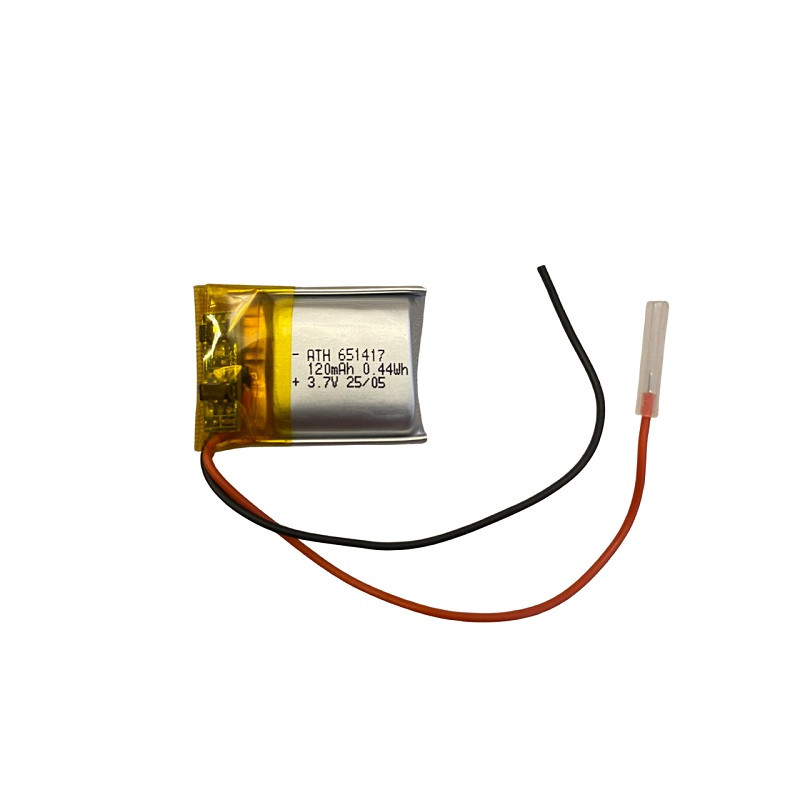 باتری لیتیومی مدل 651417 ظرفیت 120 میلی آمپر ساعت