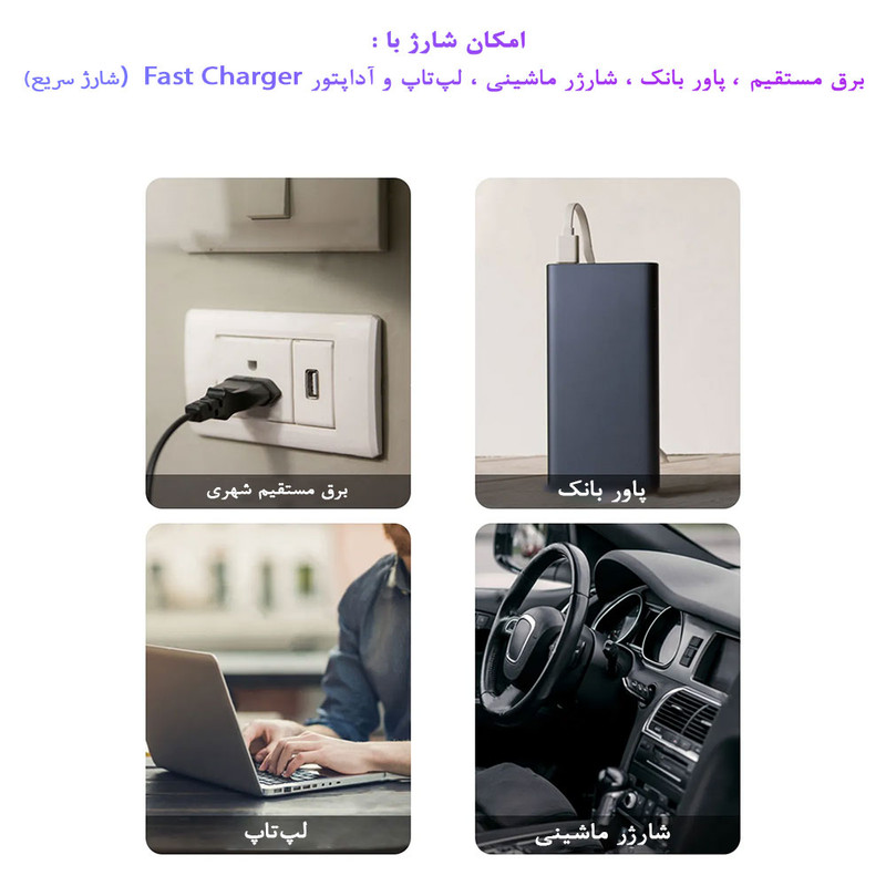 شارژر باتری مدل fast مناسب برای دوربین گوپرو Hero 9/10/11