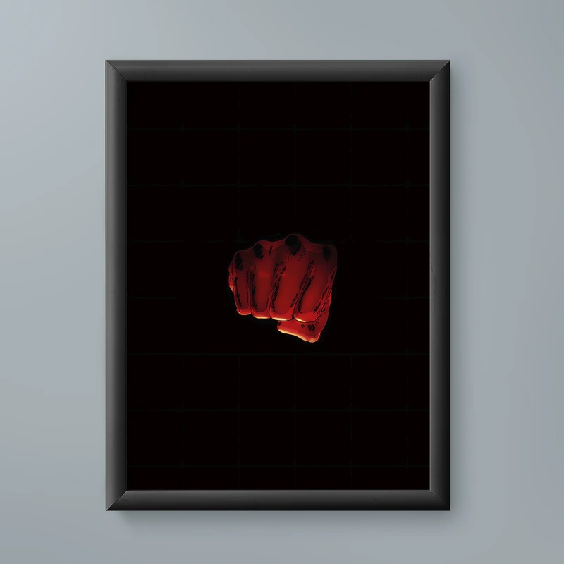 تابلو مدل انیمه وان پانچ من 14 one punch man anime