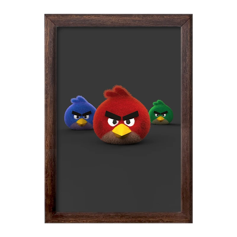 تابلو خندالو طرح پرندگان خشمگین (Angry Birds) کد F2217