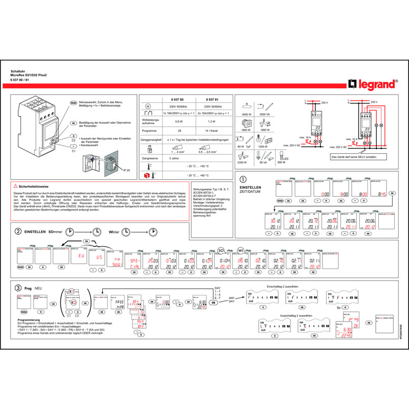 تایمر برق لگرند مدل MicroRex D22 Plus