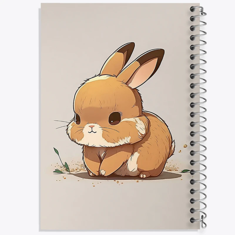 دفتر شطرنجی 50 برگ خندالو مدل خرگوش کیوت کد N1470