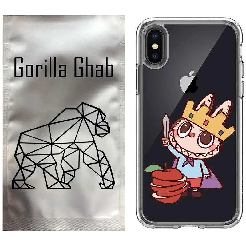کاور گوریلا قاب مدل CLG کد 120 طرح Labubu مناسب برای گوشی موبایل اپل iPhone X / XS