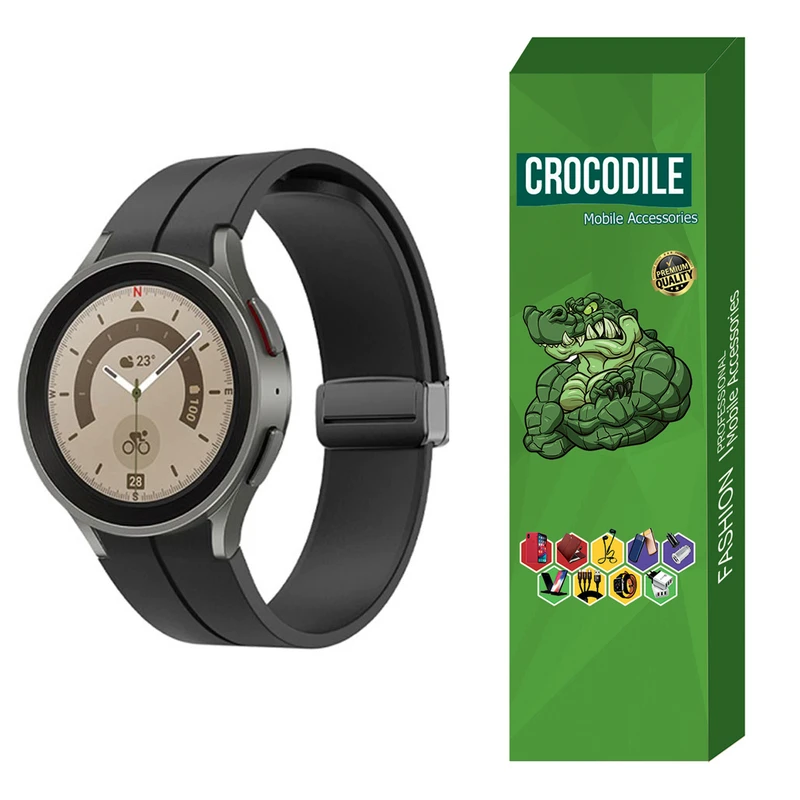 بند کروکودیل مدل Magnetic Buckle مناسب برای ساعت هوشمند سامسونگ GALAXY Watch 6