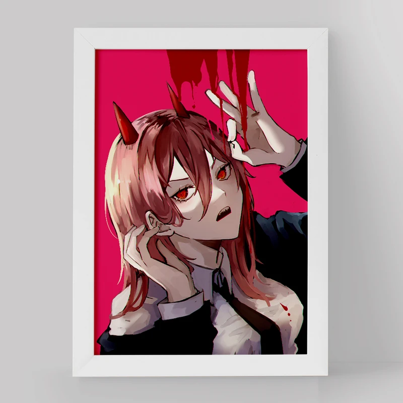 تابلو خندالو مدل پاور انیمه مرد اره ای کد 17847