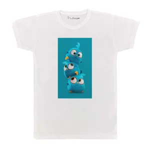 تی شرت بچگانه پرمانه طرح پرندگان خشمگین کد pmt.4470