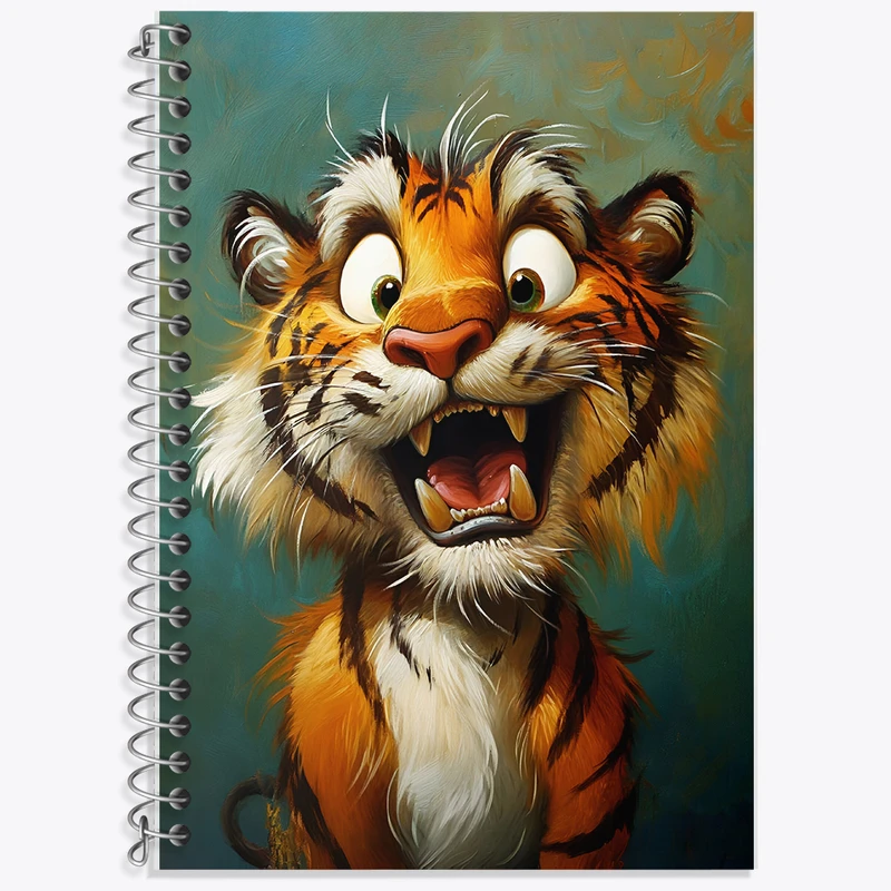 دفتر لغت 50 برگ خندالو طرح ببر بامزه کد F6561