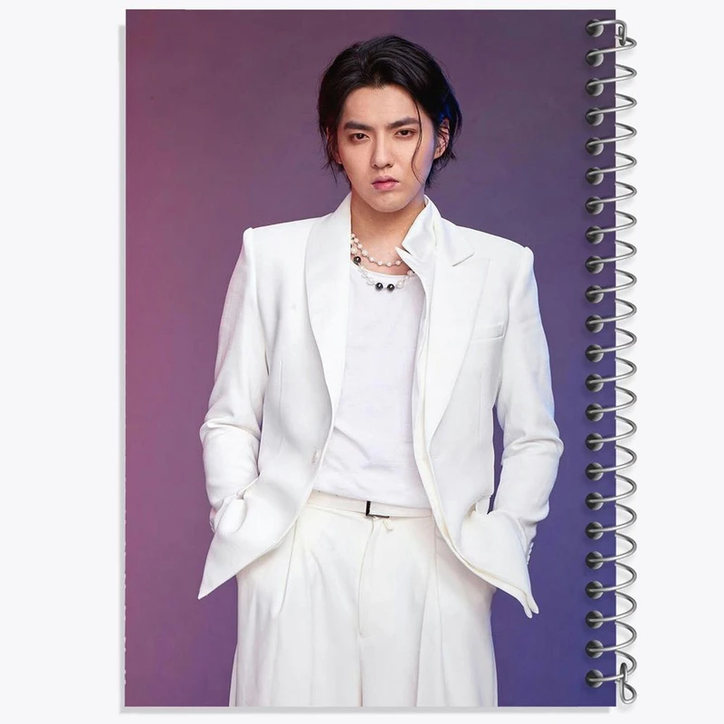 دفتر بولت ژورنال 50 برگ خندالو طرح کریس وو گروه اکسو EXO کد 13428