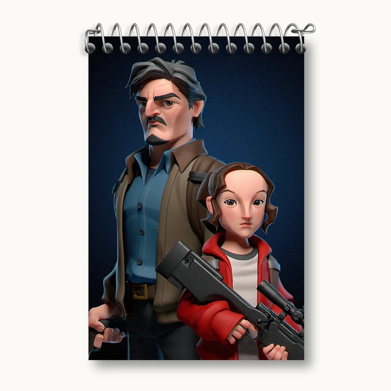 دفتر یادداشت 50 برگ خندالو مدل لست آف آس (The Last Of Us) کد F399