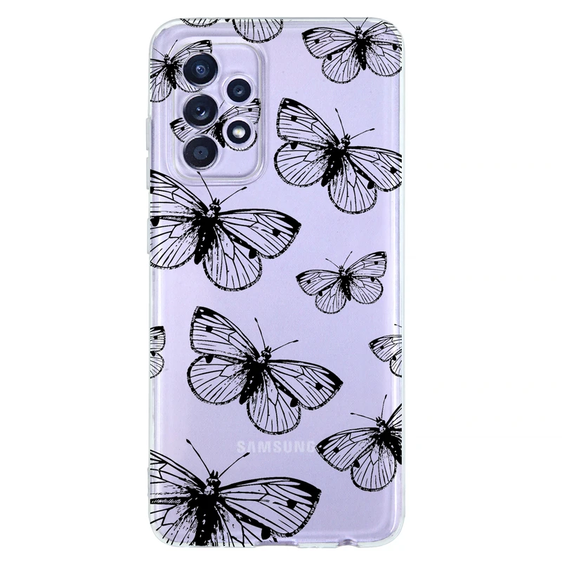 کاور مگافون طرح پروانه مدل C54-B مناسب برای گوشی موبایل سامسونگ Galaxy A52 4G / 5G