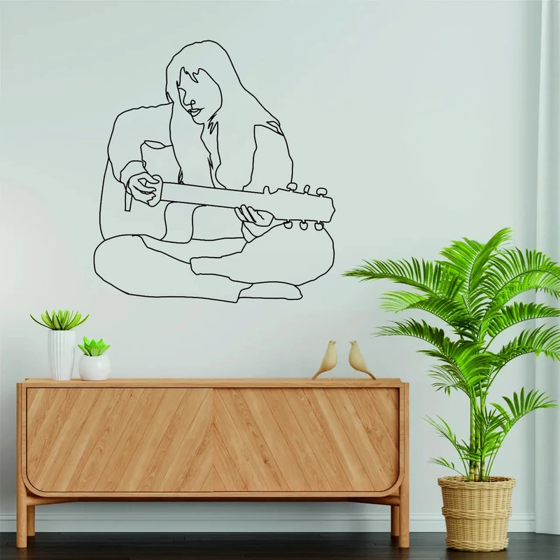 استیکر مدل چوبی گیتاریست کد T913