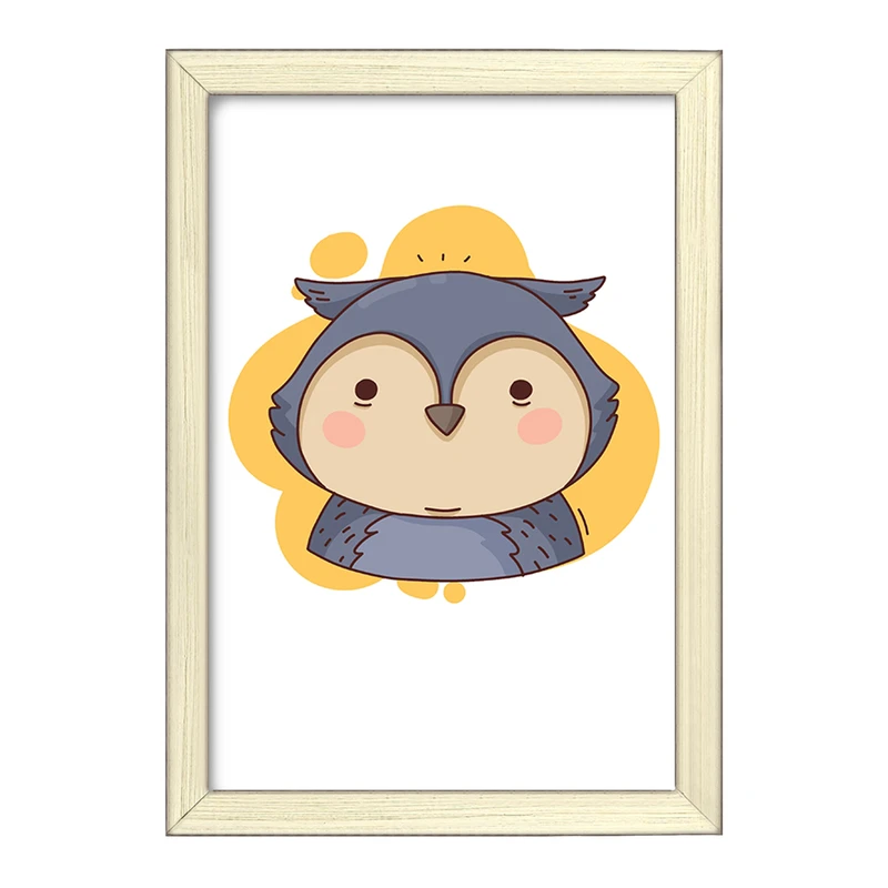 تابلو خندالو طرح جغد حیوانات بامزه کد 37172