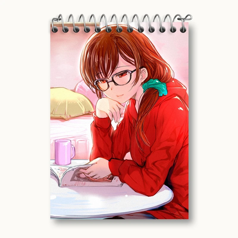 دفتر یادداشت 50 برگ خندالو مدل چیزورو انیمه کانوجو اوکاری کد 34860