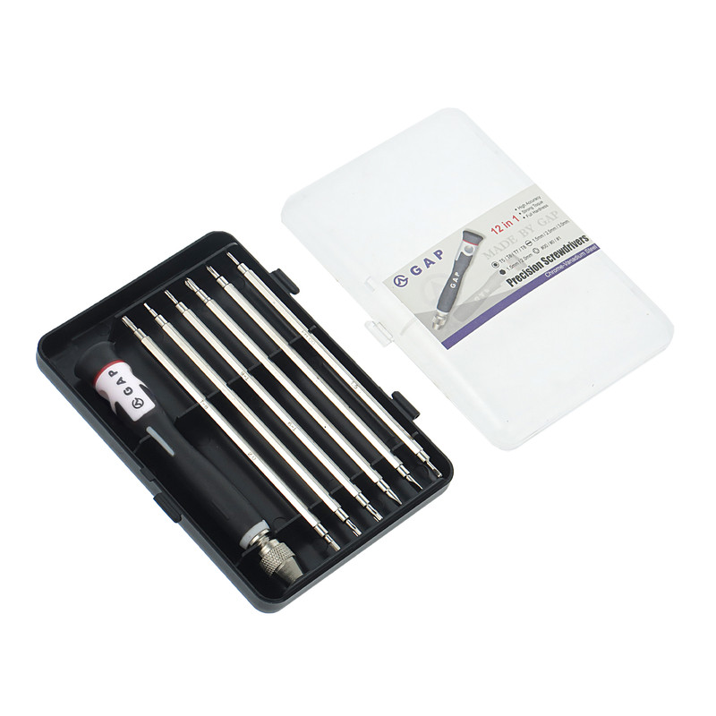 پیچ گوشتی ساعتی گپ مدل  G A P-1200 بسته 13 عددی