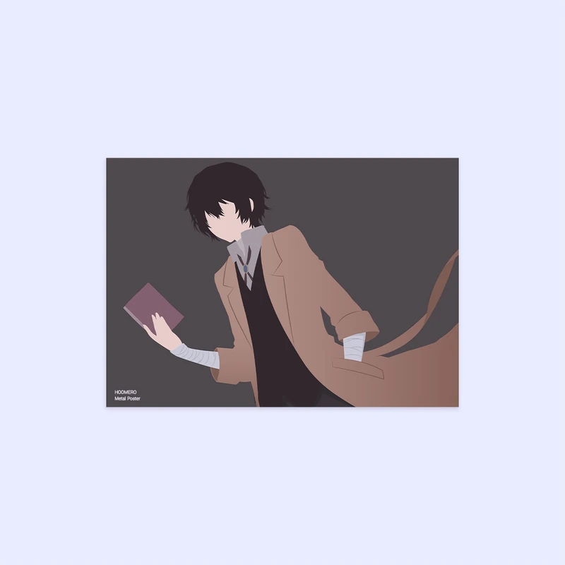پوستر هومرو مدل فلزی طرح انیمه سگ های ولگرد بانگو کد PS1092