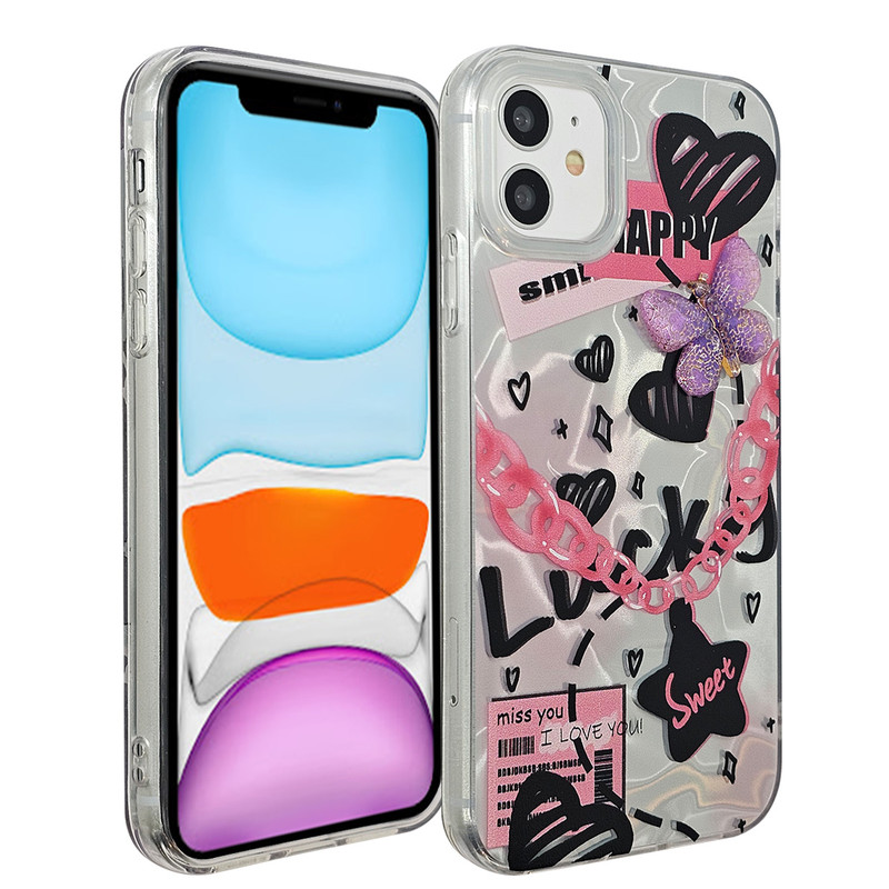 کاور یونیک کیس مدل butterfly کد 01 مناسب برای گوشی موبایل اپل Iphone 12 / 12pro