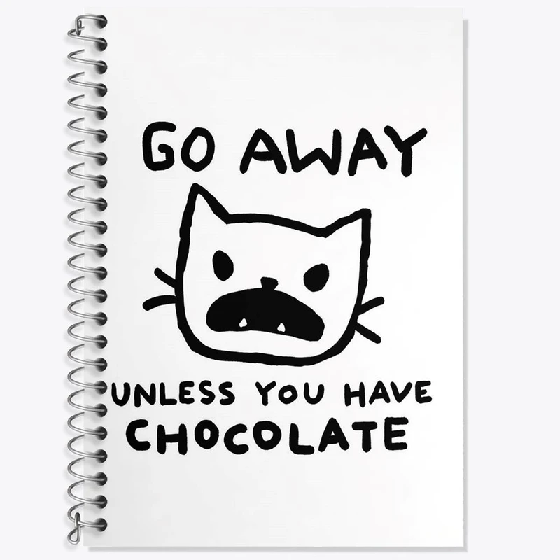 دفتر لغت 50 برگ خندالو مدل گربه و شکلات کد 29289