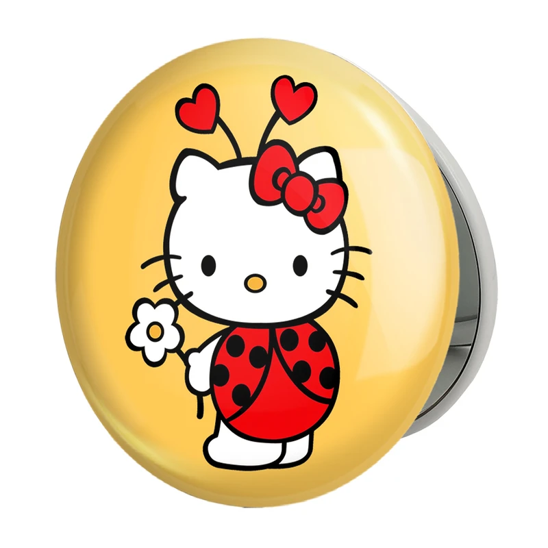 آینه جیبی خندالو طرح هلو کیتی مدل تاشو کد 24747 