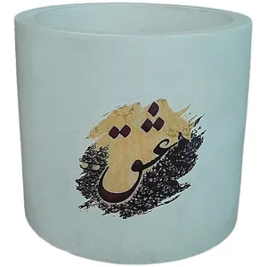  گلدان بتنی طرح عشق کد S20007