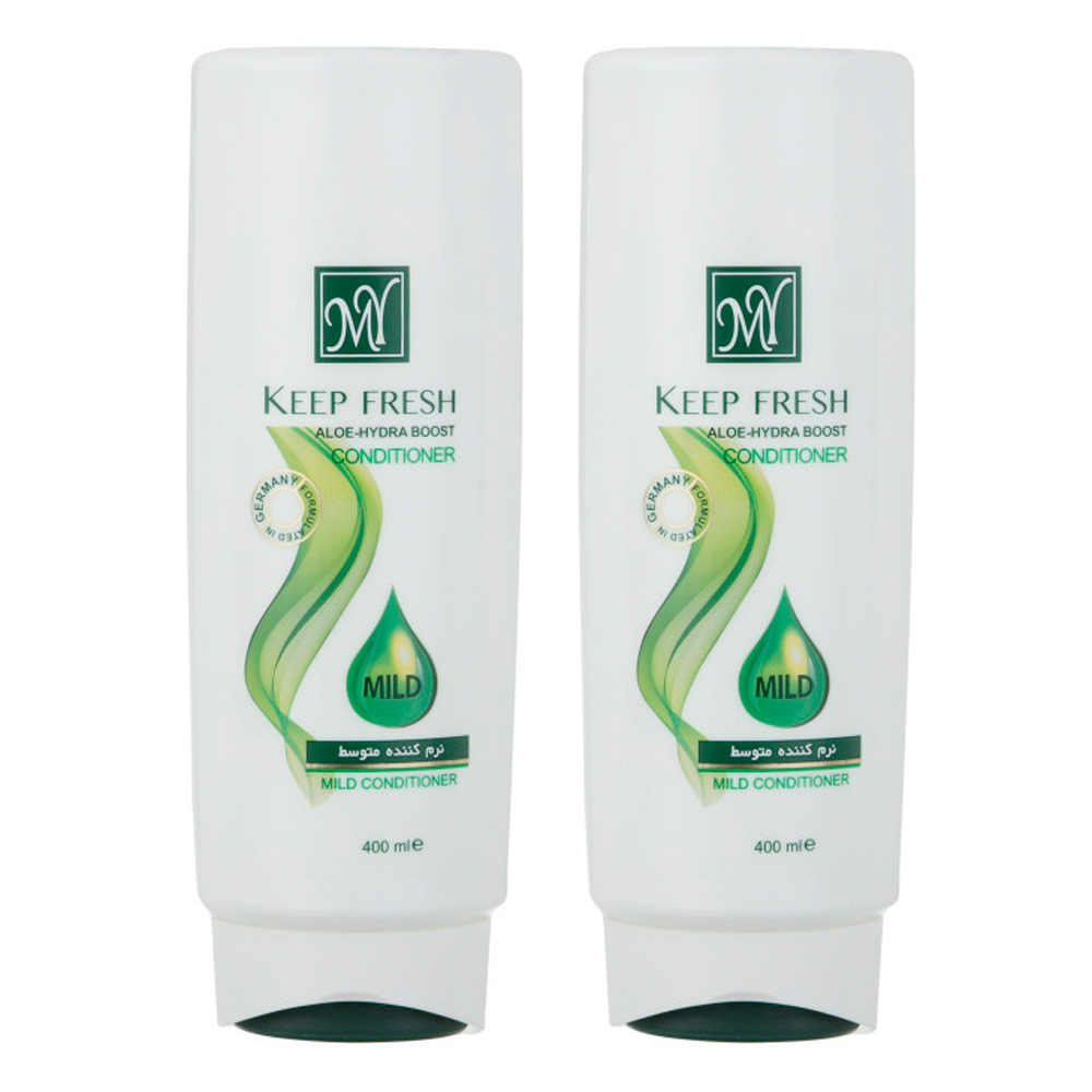 نرم کننده مو مای مدل KEEP FRESH حجم 400 میلی لیتر مجموعه 2 عددی