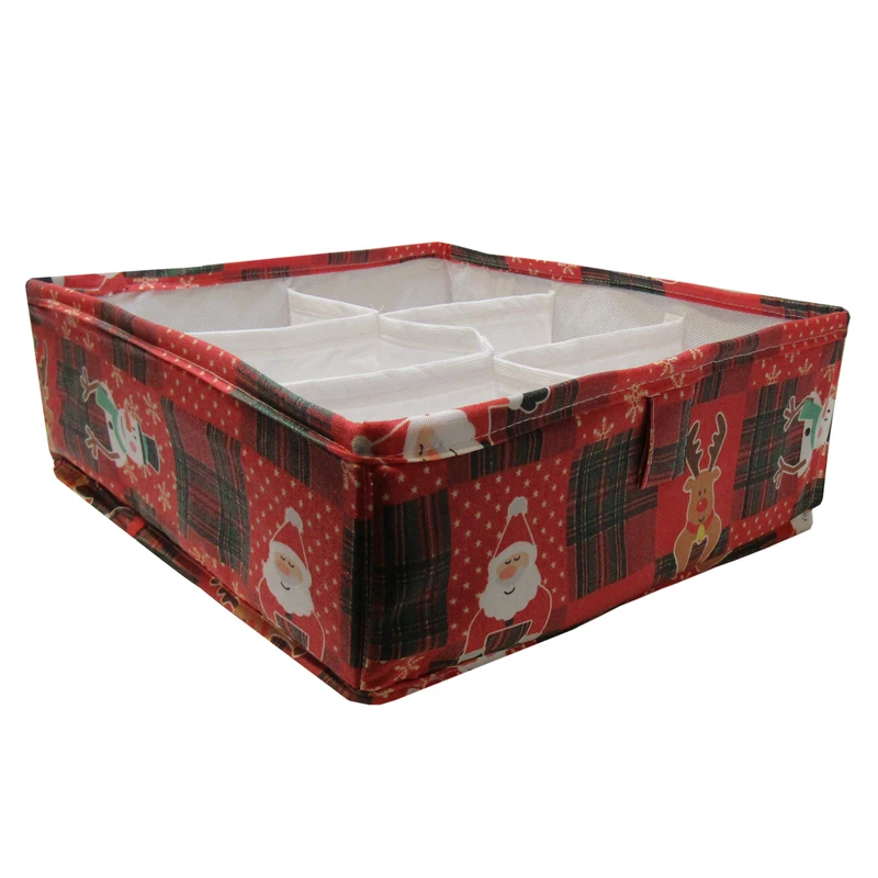 ارگانایزر هوم اند لایف مدل باکس سورل 6 خانه طرح آدم برفی کد 450001