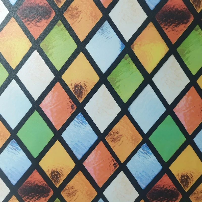 شیشه مات کن مدل رنگی طرح لوزی کد 5060