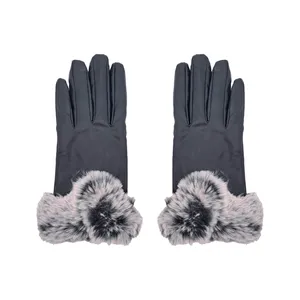 دستکش زنانه مدل چرمی کد KH-BO 04