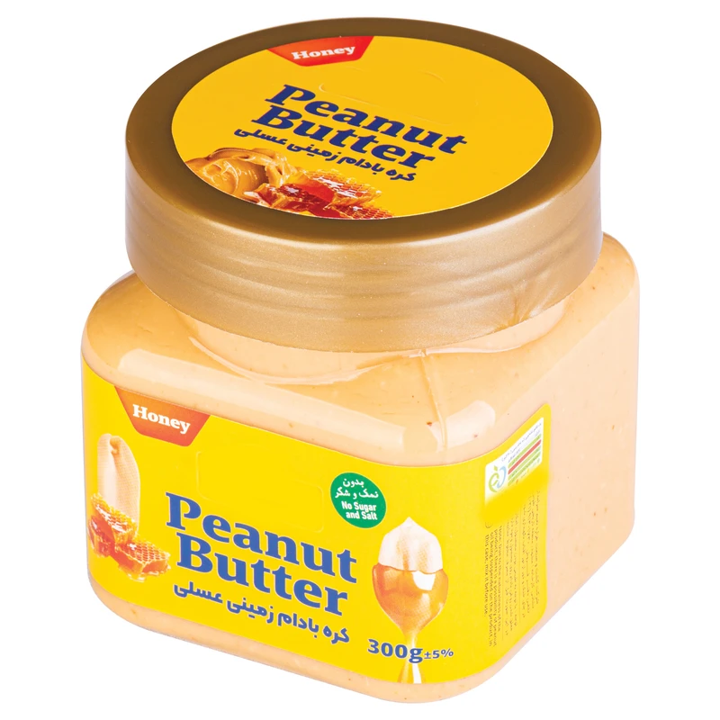 کره بادام زمینی عسلی سلطان - 300 گرم 